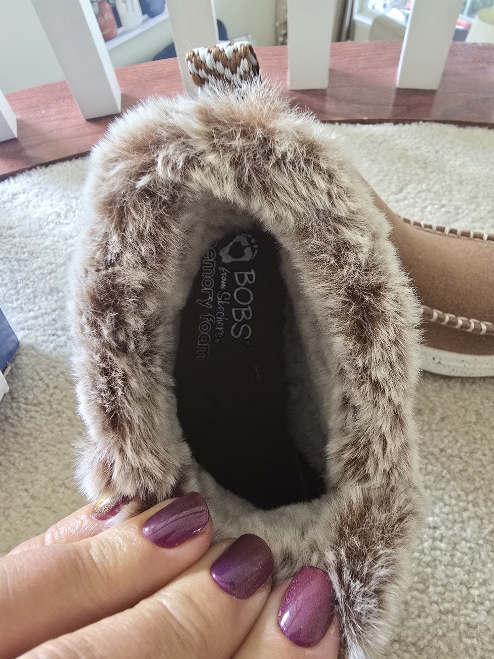 Skechers Woman's Brown Cozy Slip-On Shoes - Picture 6 of 7